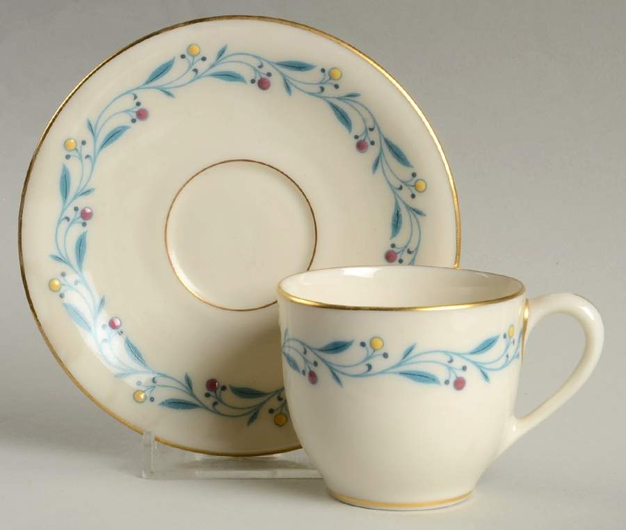 Arcadia Flat Demitasse Cup & Saucer Set by Lenox-1