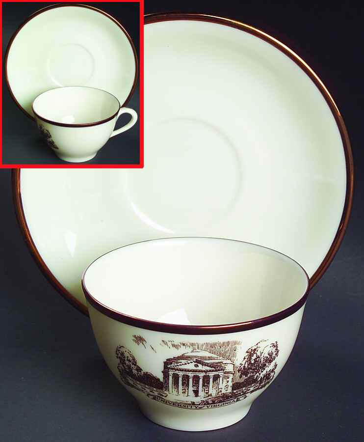Architect's Tea Service Flat Cup & Saucer Set by Lenox-1