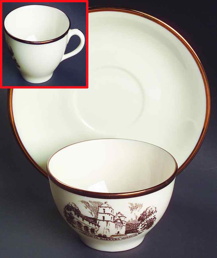 Architect's Tea Service Flat Cup & Saucer Set by Lenox-1