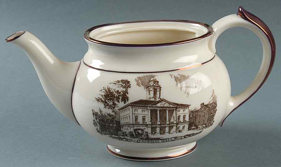 Architect's Tea Service Teapot No Lid by Lenox-1