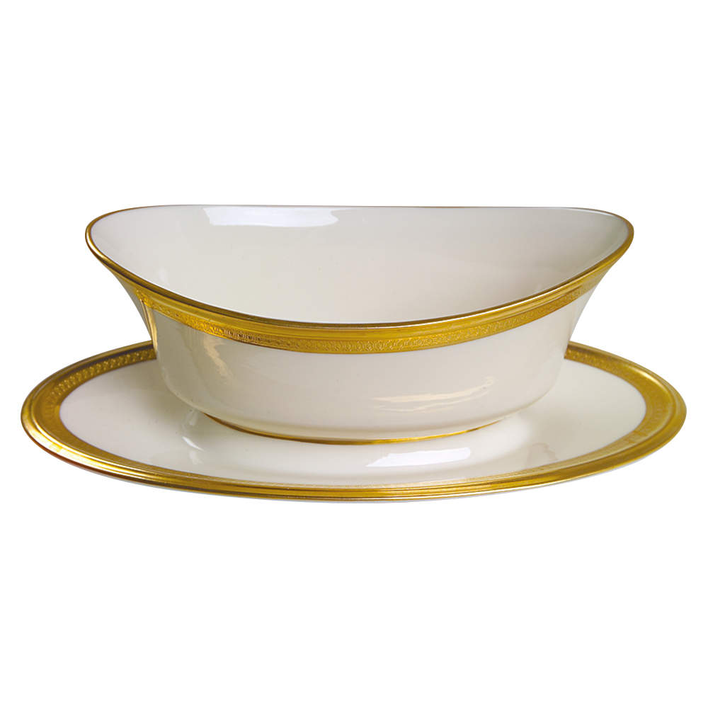 Aristocrat Gravy Boat with Attached Underplate by Lenox-1