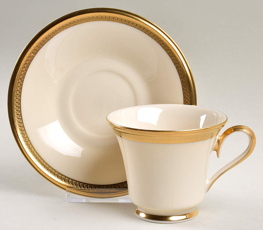 Aristocrat Footed Cup & Saucer Set by Lenox-1