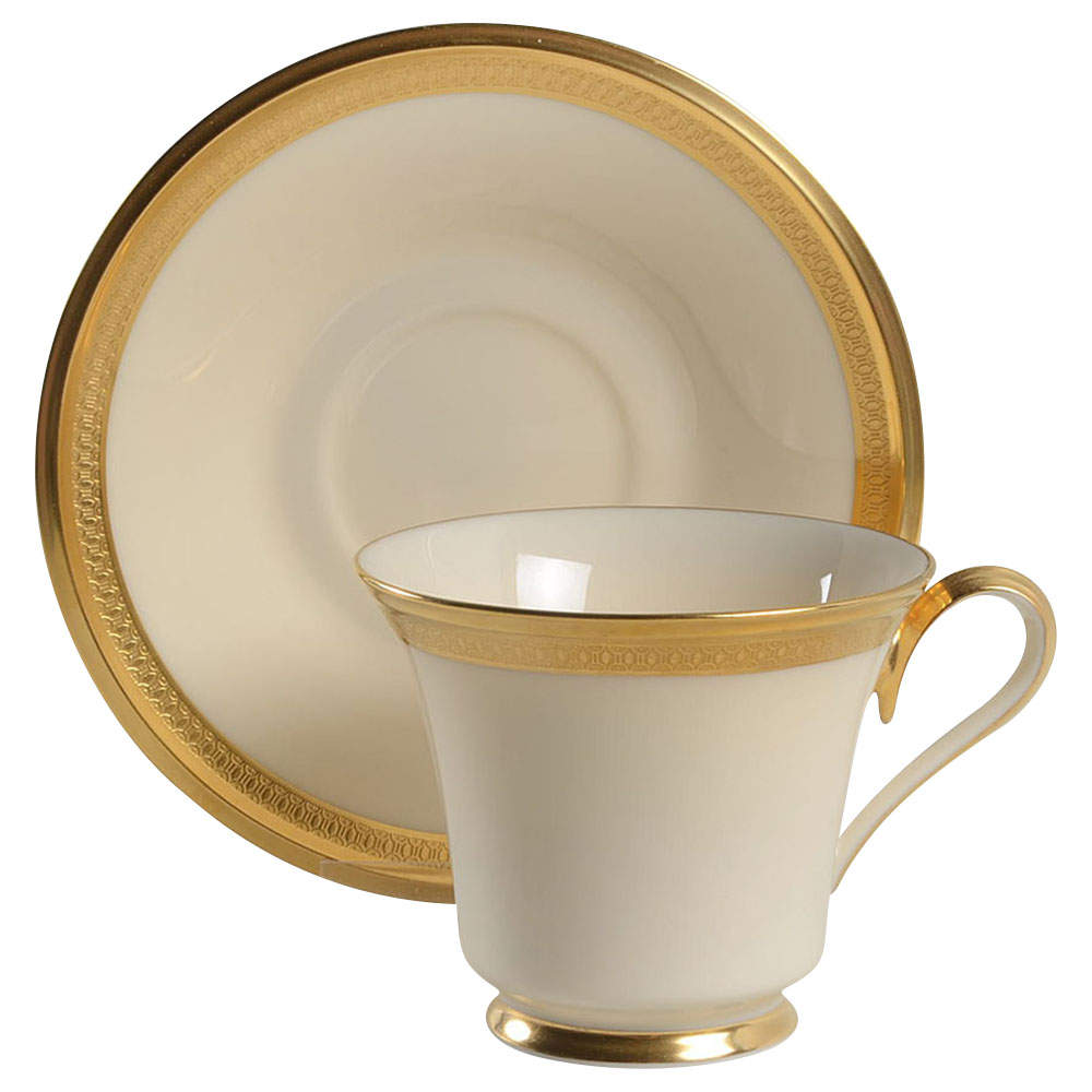 Aristocrat Footed Cup & Saucer Set by Lenox-1