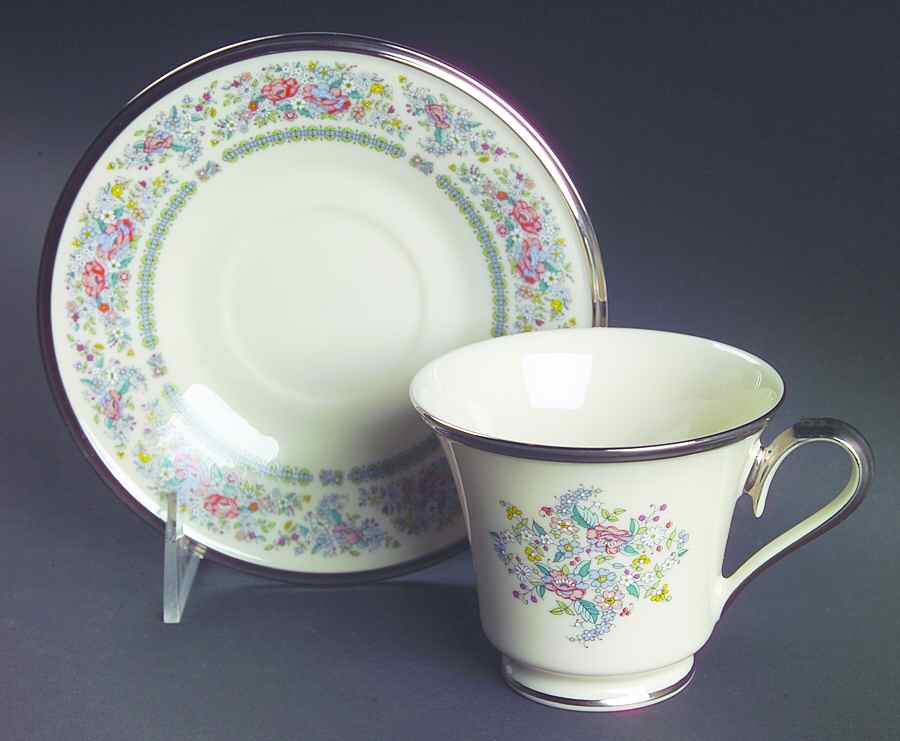 Ascot Footed Cup & Saucer Set by Lenox-1