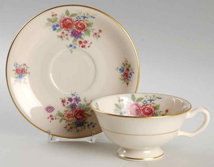 Aurora Footed Cup & Saucer Set by Lenox-1