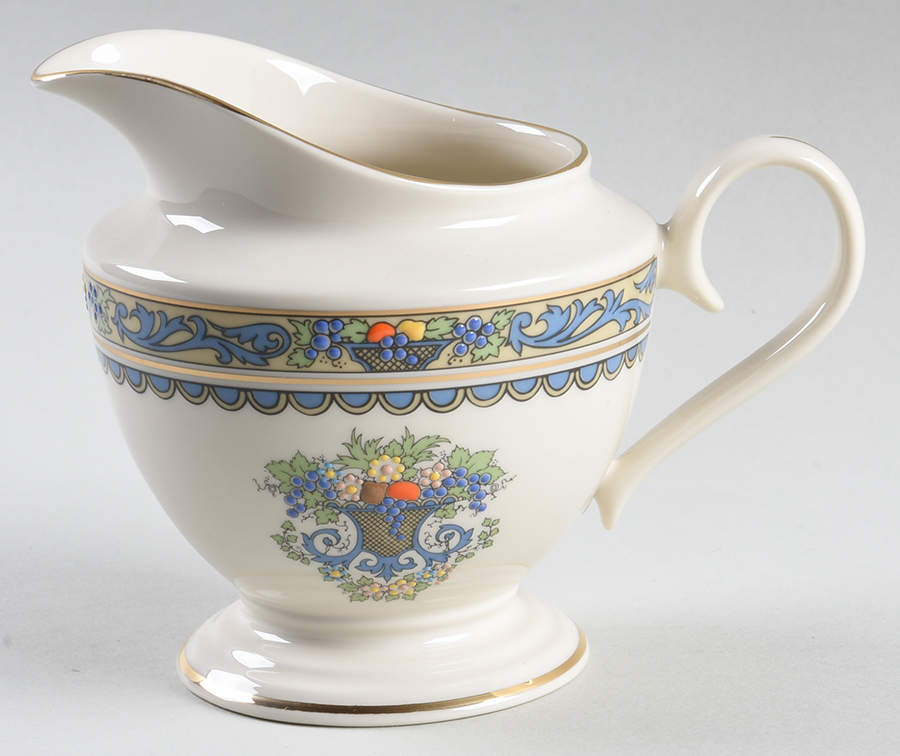 Autumn (Newer, Gold Backstamp) 1999 Shape Creamer by Lenox-1