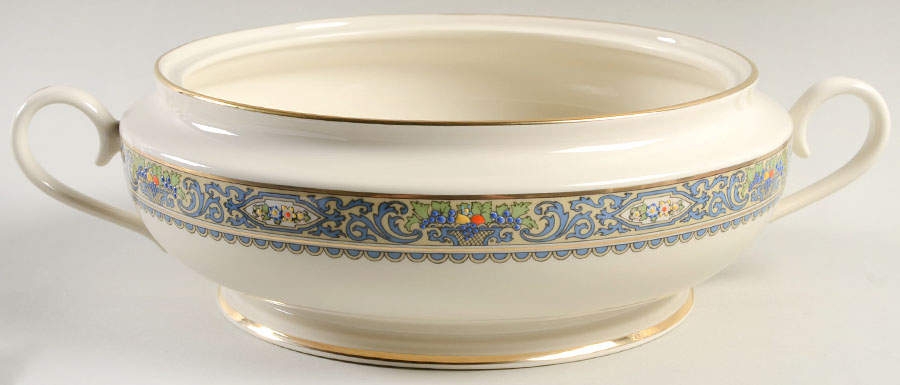 Autumn (Newer, Gold Backstamp) 1999 Shape Round Vegetable No Lid by Lenox-1