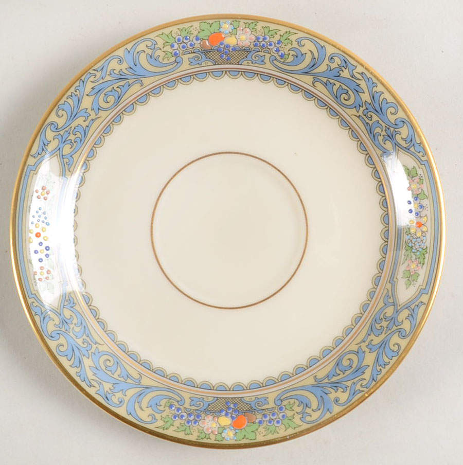 Autumn (Newer, Gold Backstamp) Saucer for Footed Cup by Lenox-1