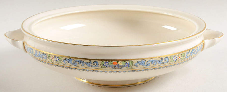 Autumn (Newer, Gold Backstamp) Round Vegetable No Lid by Lenox-1
