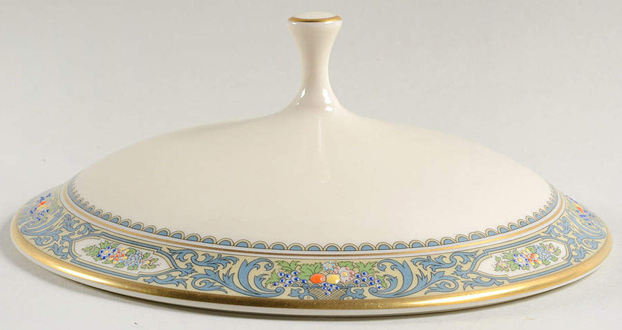 Autumn (Newer, Gold Backstamp) Lid for Round Vegetable by Lenox-1