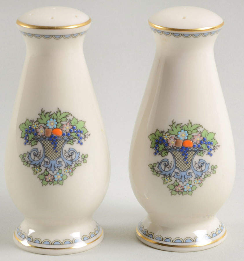 Autumn (Newer, Gold Backstamp) Salt & Pepper Set by Lenox-1