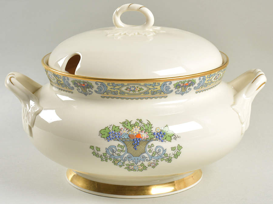 Autumn (Newer, Gold Backstamp) Tureen & Lid by Lenox-1