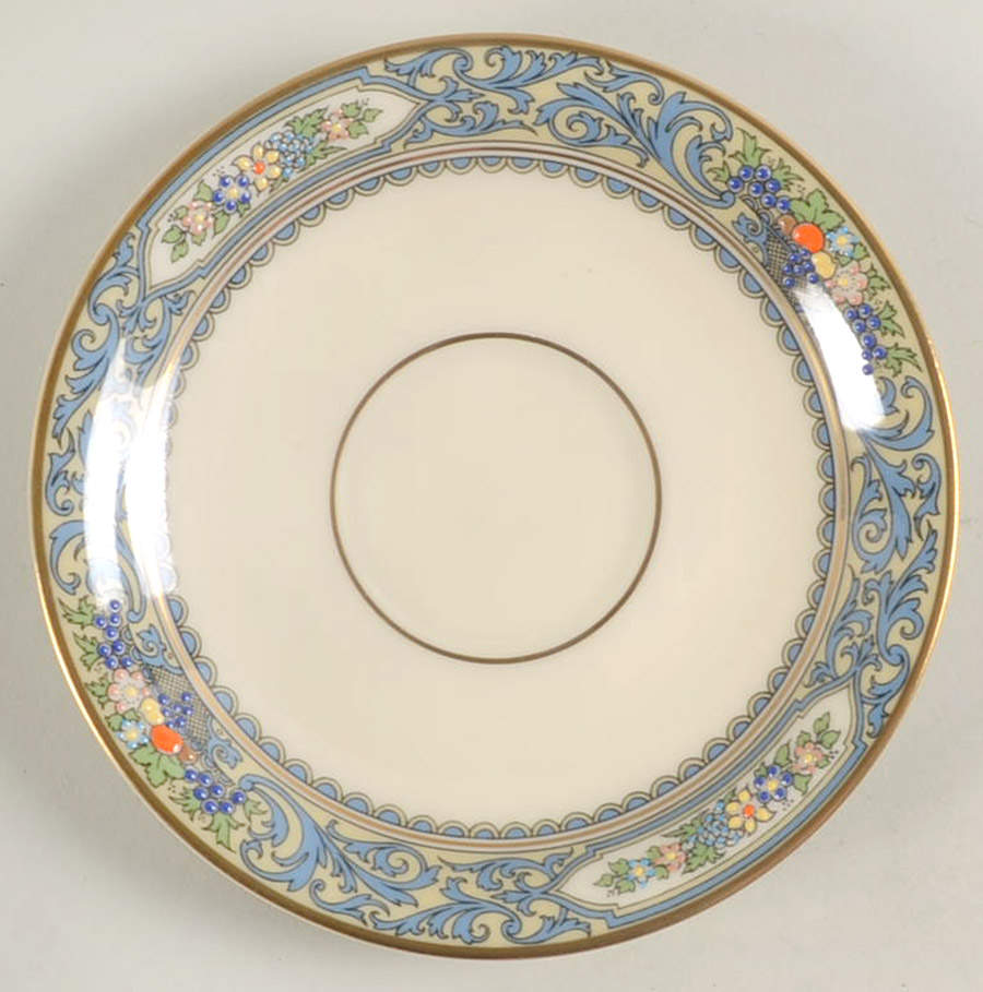 Autumn (Newer, Gold Backstamp) Saucer for Footed Cup by Lenox-1