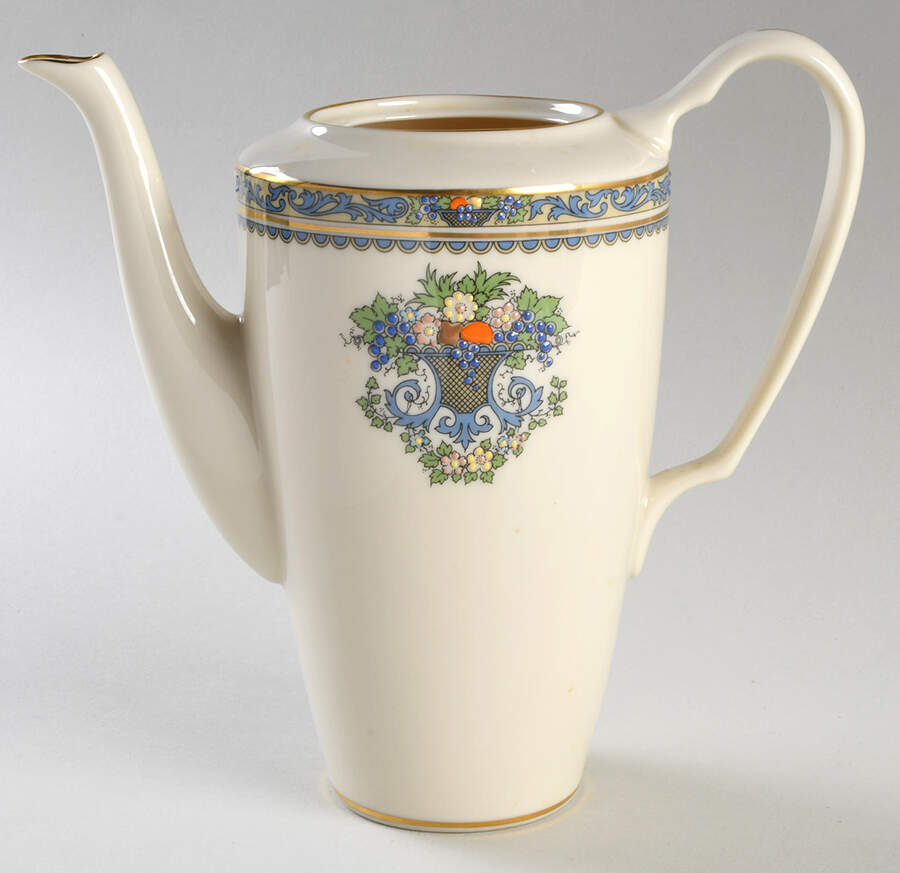 Autumn (Newer, Gold Backstamp) Coffee Pot No Lid by Lenox-1