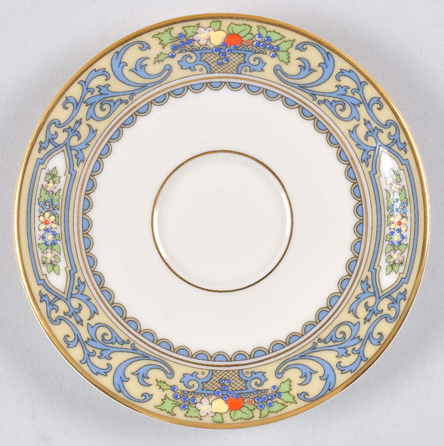 Autumn (Newer, Gold Backstamp) Saucer for Flat Demitasse Cup by Lenox-1