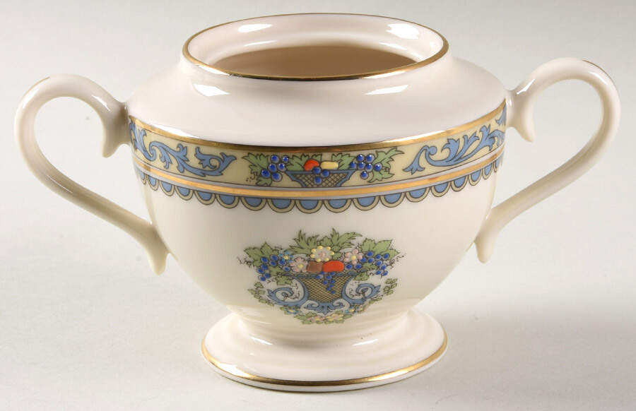 Autumn (Newer, Gold Backstamp) 1999 Shape Sugar Bowl No Lid by Lenox-1