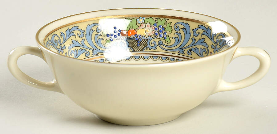 Autumn (Newer, Gold Backstamp) Flat Cream Soup Bowl by Lenox-1