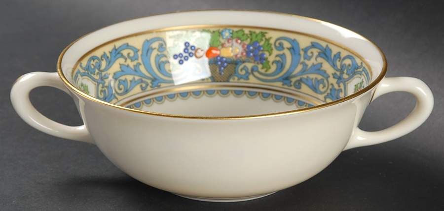 Autumn (Newer, Gold Backstamp) Flat Cream Soup Bowl by Lenox-1