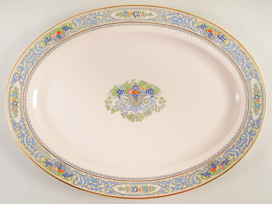 Autumn (Newer, Gold Backstamp) 18" Oval Serving Platter by Lenox-1