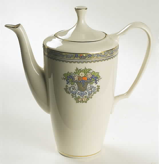 Autumn (Newer, Gold Backstamp) Coffee Pot & Lid by Lenox-1