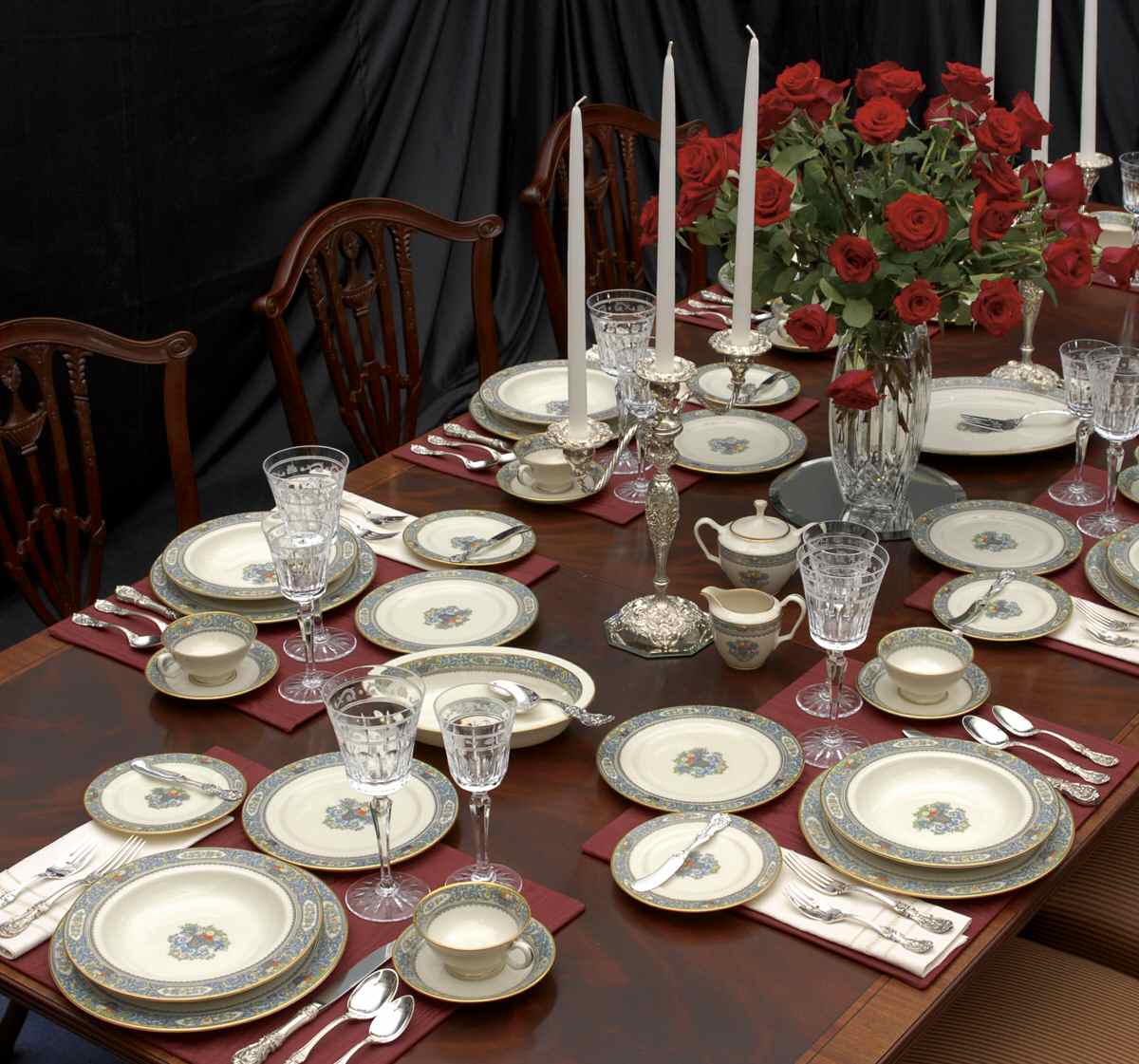 Autumn (Newer, Gold Backstamp) 53 Piece Estate Set by Lenox-1