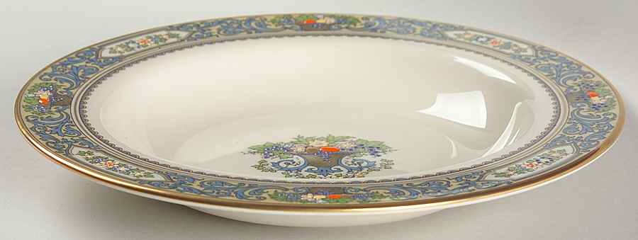 Autumn (Newer, Gold Backstamp) Large Rim Soup Bowl by Lenox-1