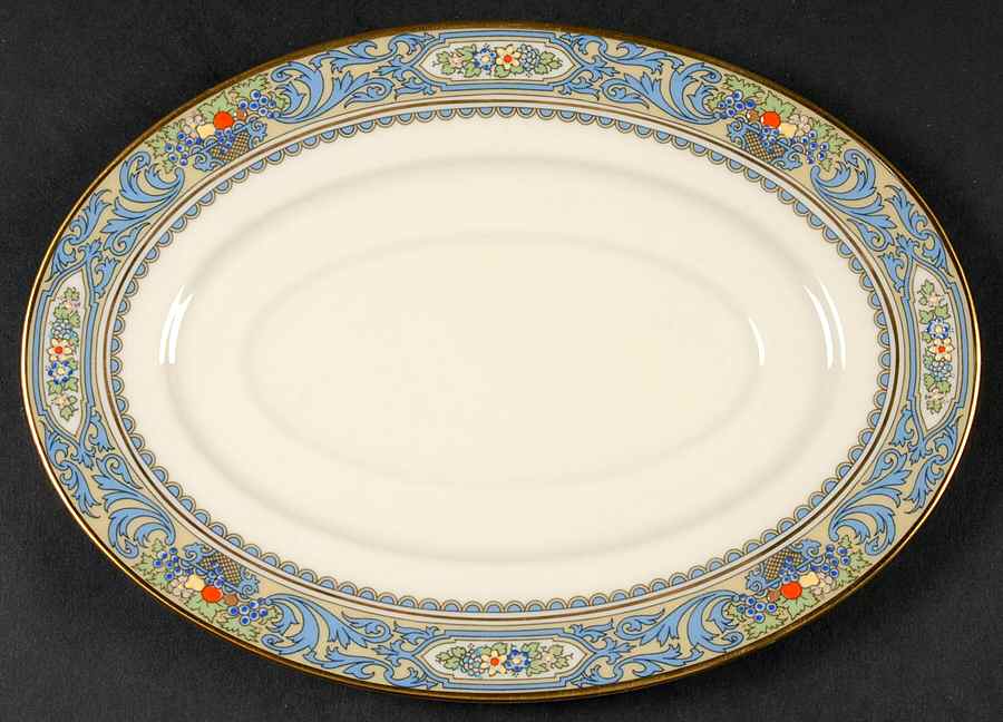 Autumn (Newer, Gold Backstamp) Underplate for Gravy Boat by Lenox-1