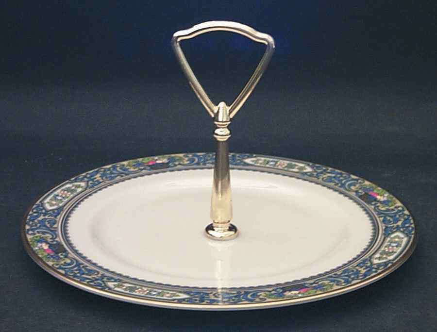 Autumn (Newer, Gold Backstamp) Round Serving Plate with Handle (SP) by Lenox-1