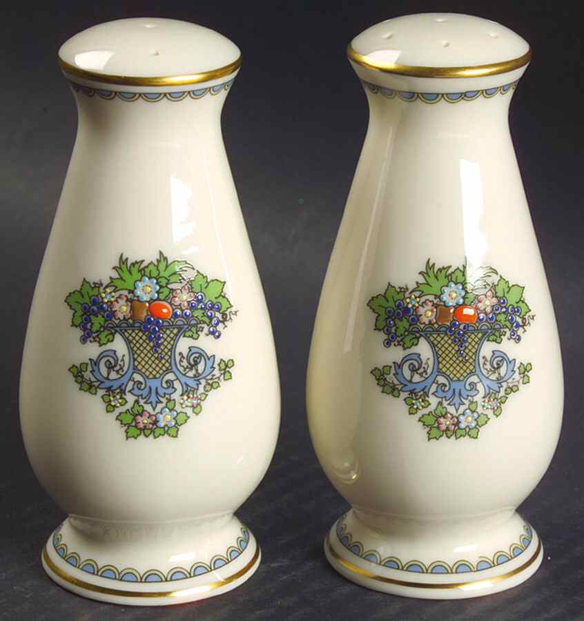 Autumn (Newer, Gold Backstamp) Salt & Pepper Set by Lenox-1