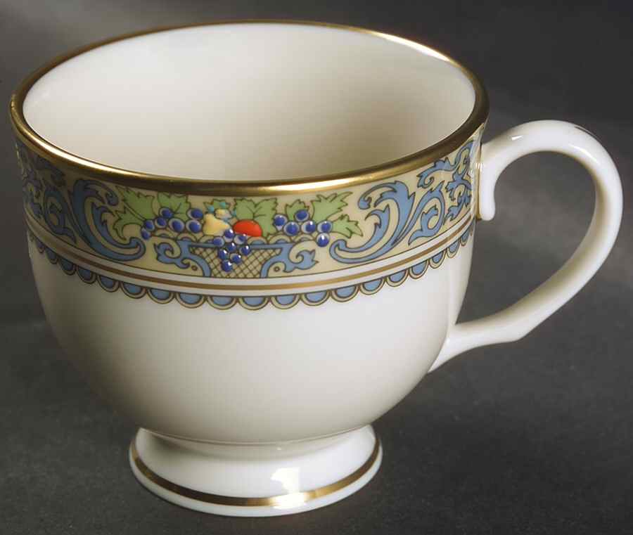 Autumn (Newer, Gold Backstamp) Footed Cup by Lenox-1