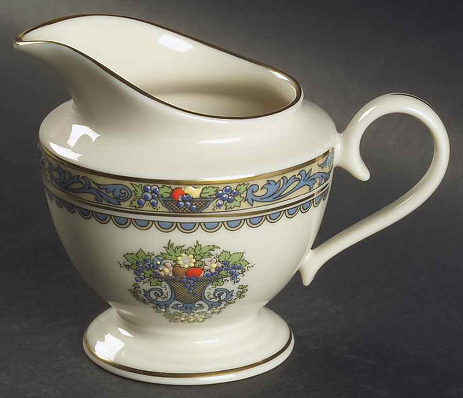 Autumn (Newer, Gold Backstamp) 1999 Shape Creamer by Lenox-1