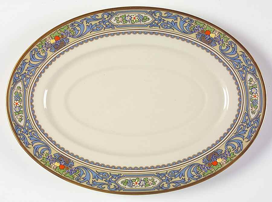 Autumn (Newer, Gold Backstamp) Underplate for 1999 Shape Gravy Boat by Lenox-1
