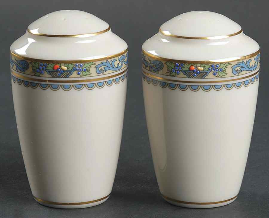 Autumn (Newer, Gold Backstamp) Salt & Pepper Set by Lenox-1