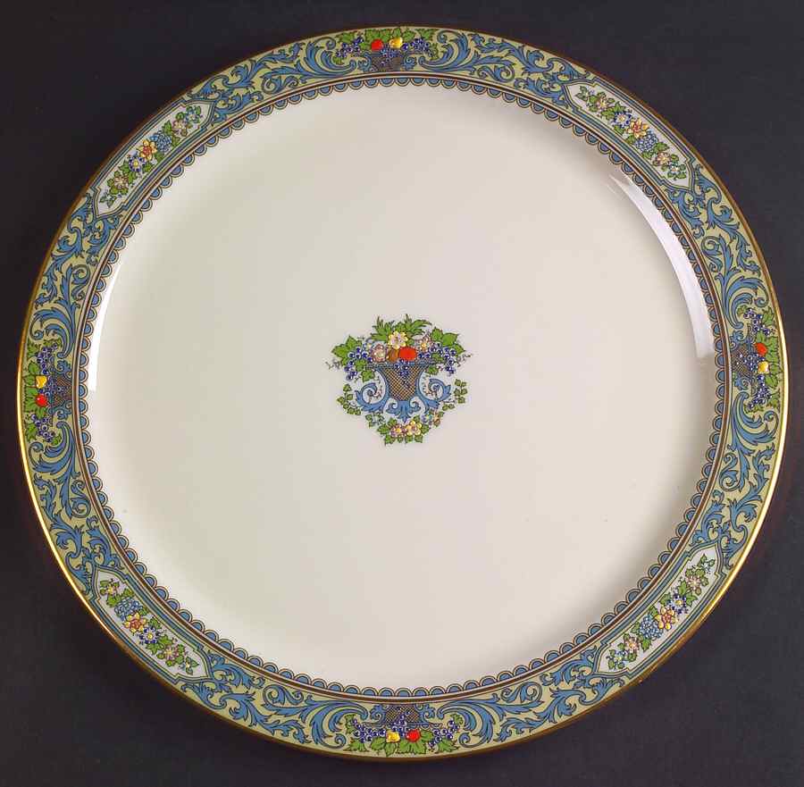 Autumn (Newer, Gold Backstamp) 12" Chop Plate (Round Platter) by Lenox-1