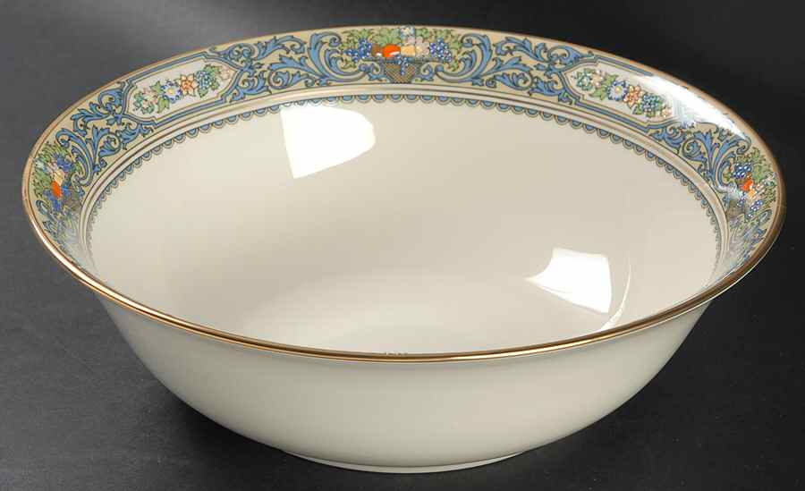 Autumn (Newer, Gold Backstamp) 9" Round Vegetable Bowl by Lenox-1