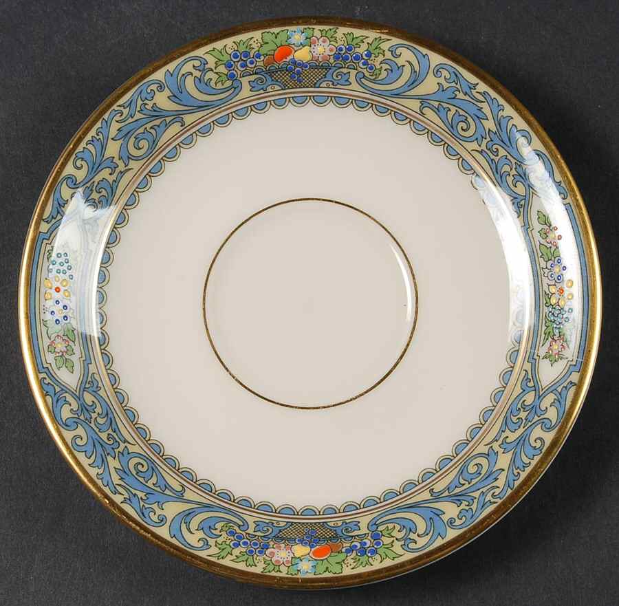 Autumn (Newer, Gold Backstamp) Saucer for Flat Cup by Lenox-1