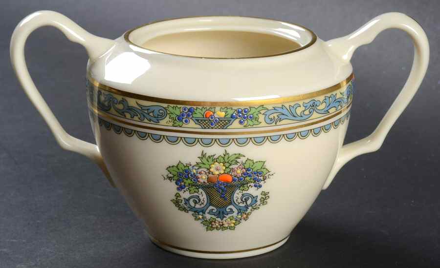 Autumn (Newer, Gold Backstamp) Sugar Bowl No Lid by Lenox-1
