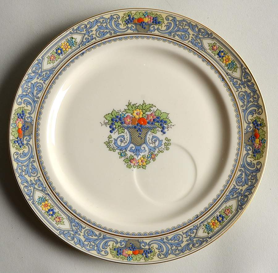 The Autumn (Black Or Green Stamp) Snack Plate by Lenox-1