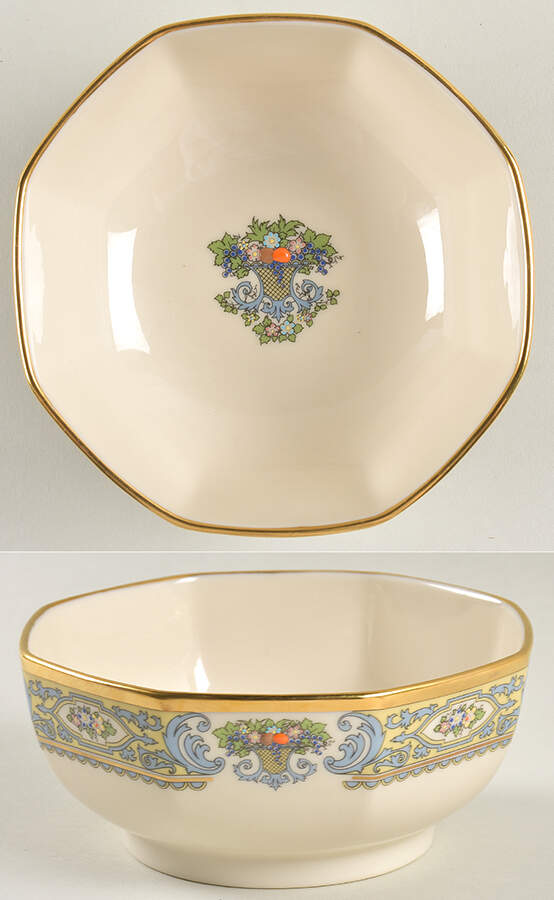 The Autumn (Black Or Green Stamp) 5" Centennial Octagonal Vegetable Bowl by Lenox-1