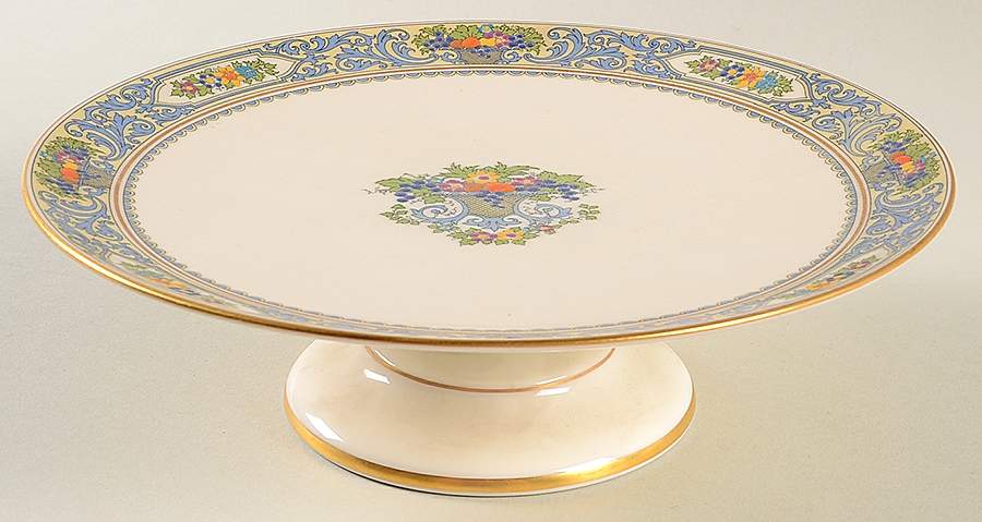 The Autumn (Black Or Green Stamp) Round Compote (Height X Width) by Lenox-1
