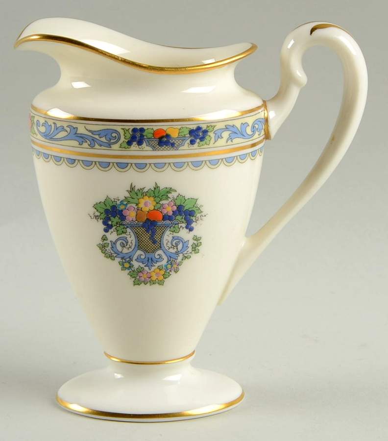 The Autumn (Black Or Green Stamp) Shape 744 Creamer by Lenox-1