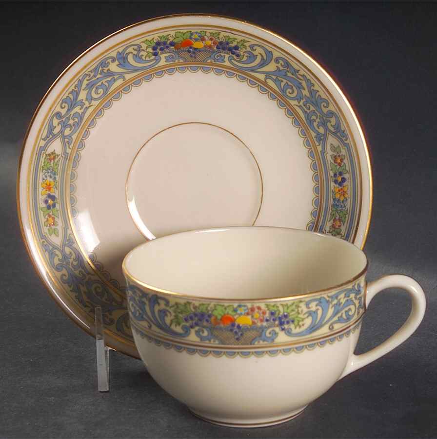 The Autumn (Black Or Green Stamp) Oversized Cup & Saucer Set by Lenox-1