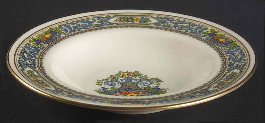 The Autumn (Black Or Green Stamp) Rim Fruit/Dessert (Sauce) Bowl by Lenox-1