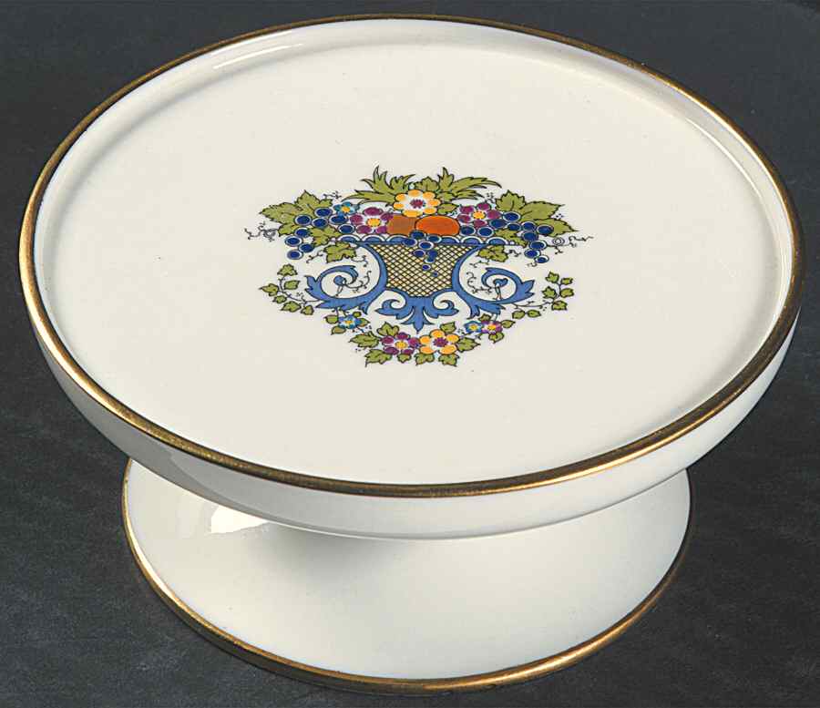 The Autumn (Black Or Green Stamp) Cheese and Cracker Stand by Lenox-1