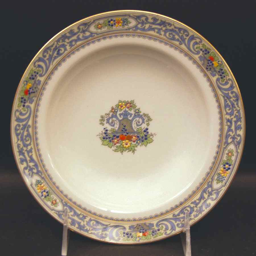 The Autumn (Black Or Green Stamp) Rim Cereal Bowl by Lenox-1