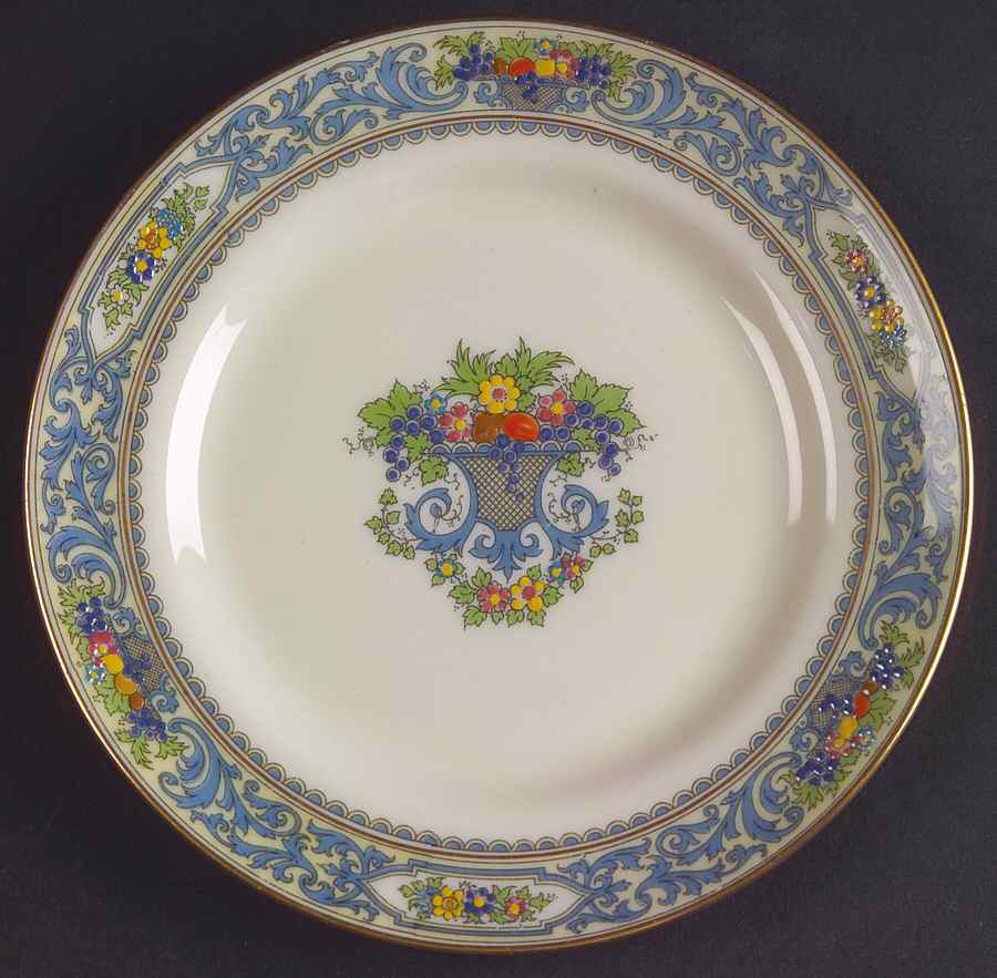 The Autumn (Black Or Green Stamp) Bread & Butter Plate by Lenox-1