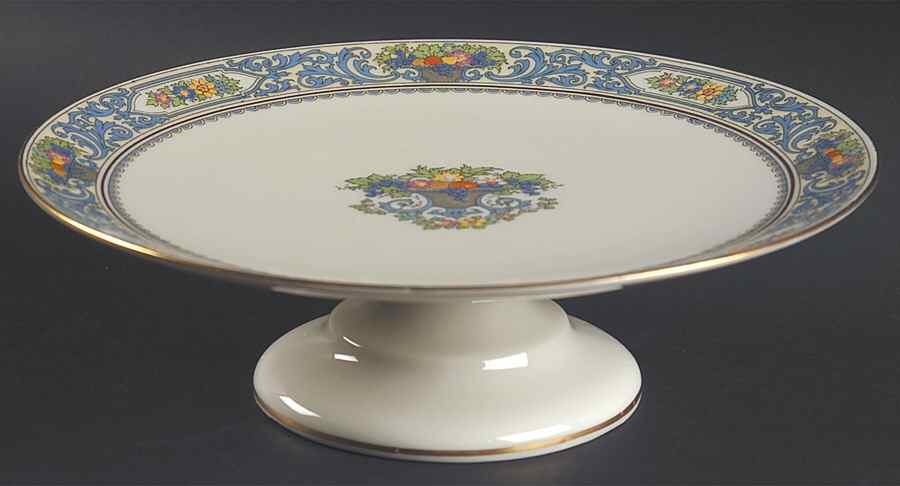The Autumn (Black Or Green Stamp) Round Compote (Height X Width) by Lenox-1