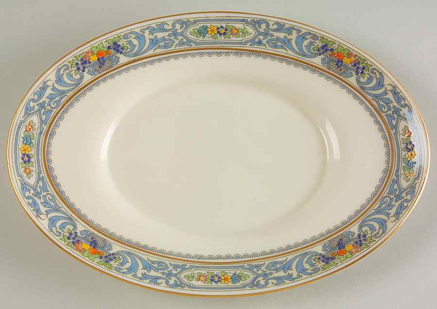 The Autumn (Black Or Green Stamp) Underplate for Gravy Boat by Lenox-1