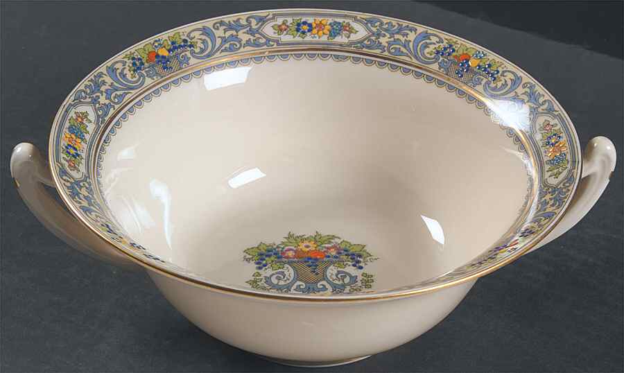The Autumn (Black Or Green Stamp) Large Berry Bowl by Lenox-1
