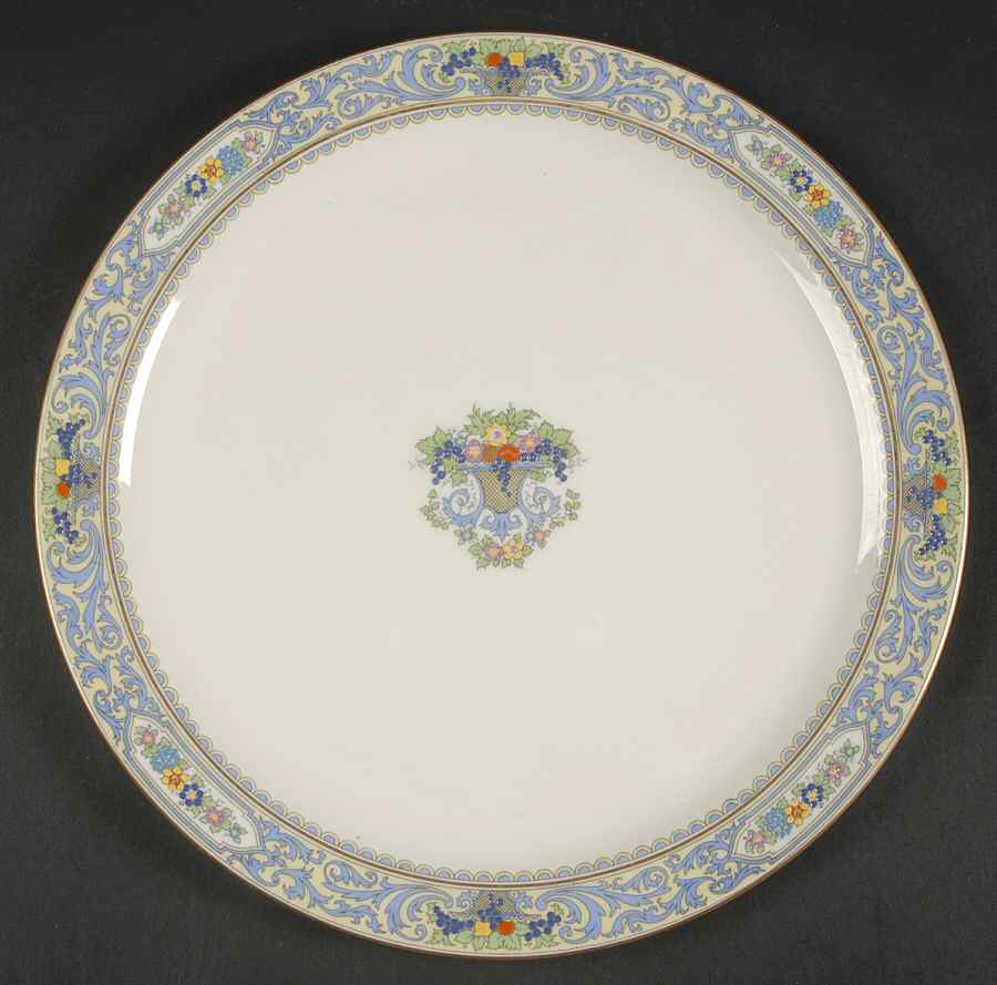 The Autumn (Black Or Green Stamp) 12" Chop Plate (Round Platter) by Lenox-1